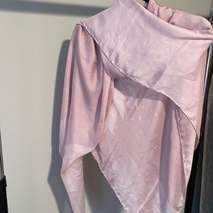 Rose Pink Semi-Silk hijab oversized large square hijab 150cm x 150cm